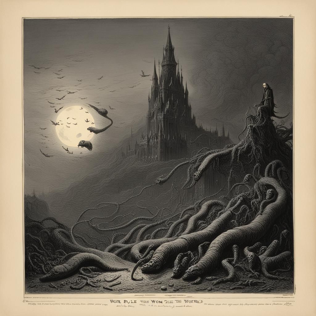 Horrific Worms Rule the World: Gothic Horror Art