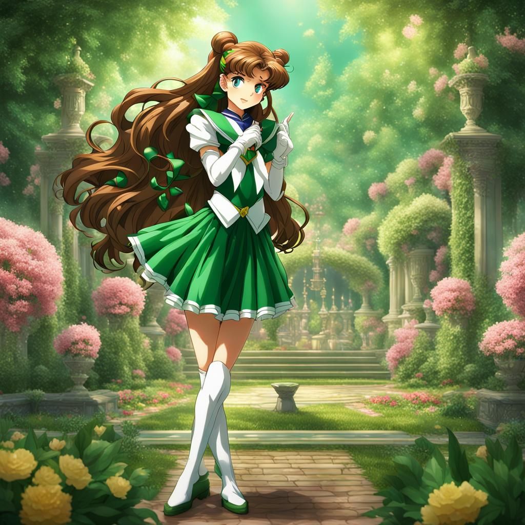 Sailor Jupiter in a Trendy 2024 Outfit