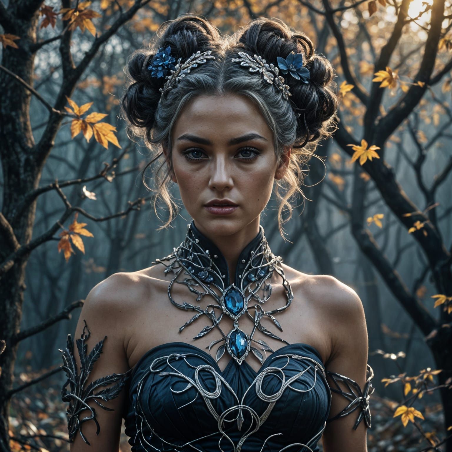 Autumn Goddess of Dying Light in Dark Fantasy