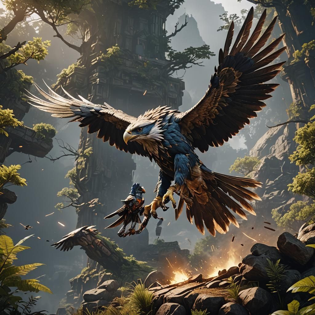 G Bird Thunderhawk in 3D Game Style