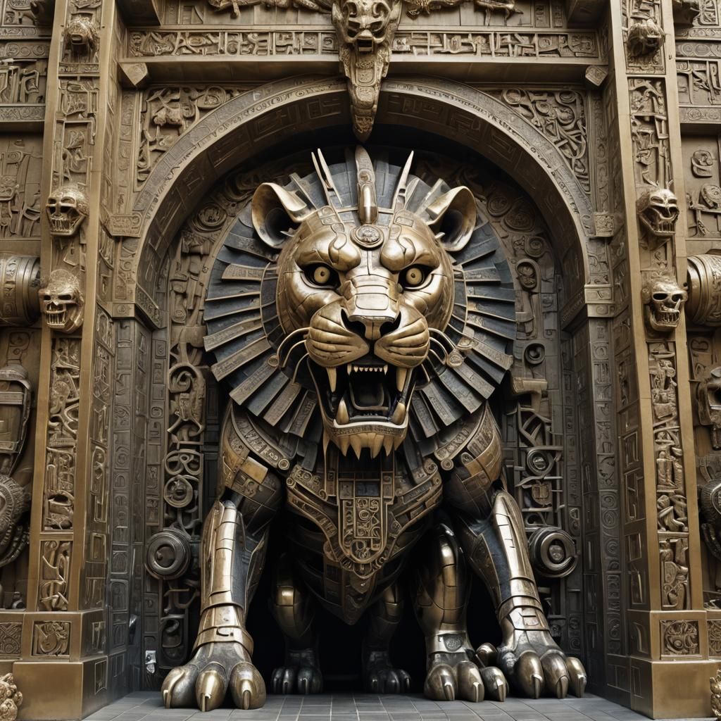 Mechanical Monstrosity Emerging from Ishtar-Inspired Gate