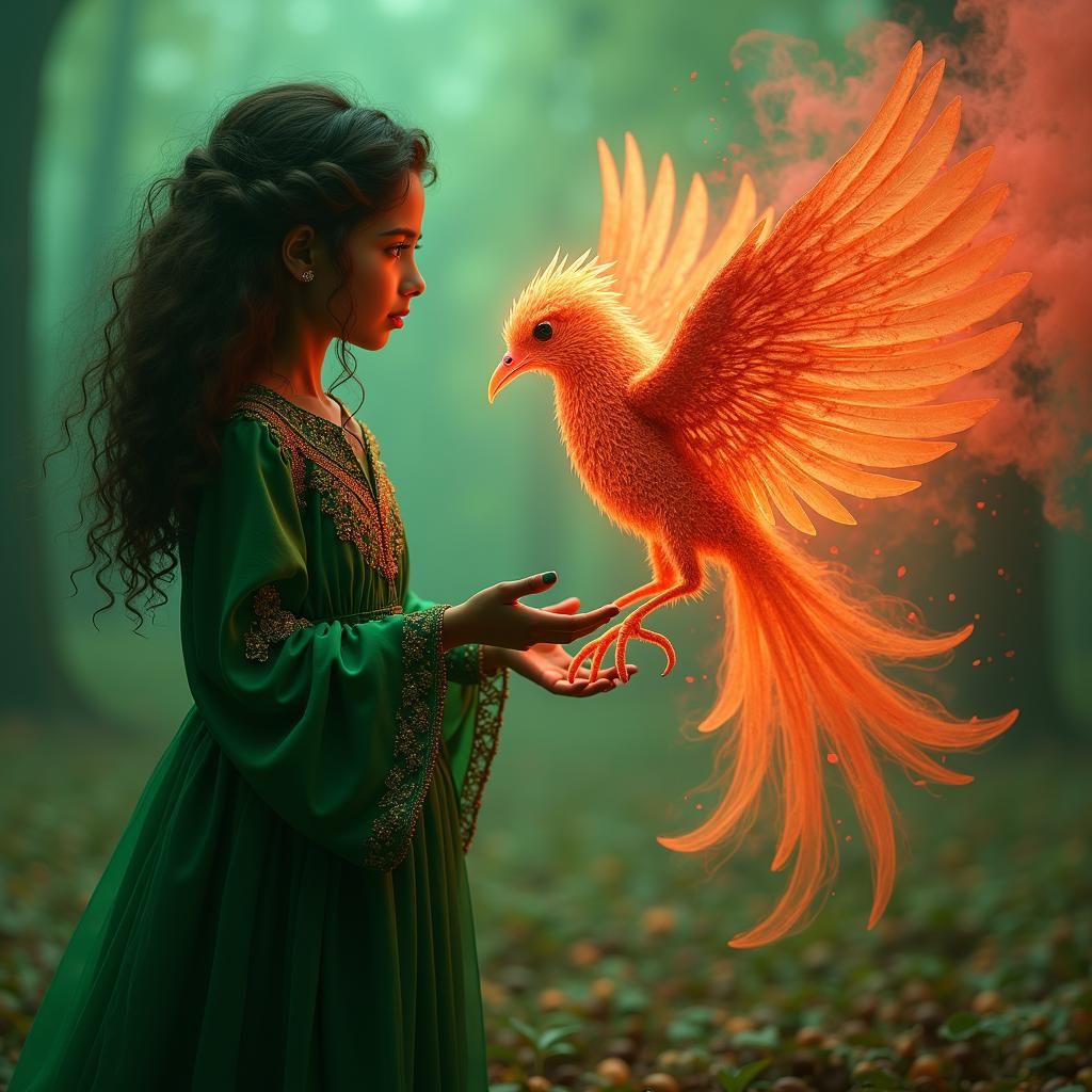 Palestinian Girl Summons Sunbird Patronus with Runes