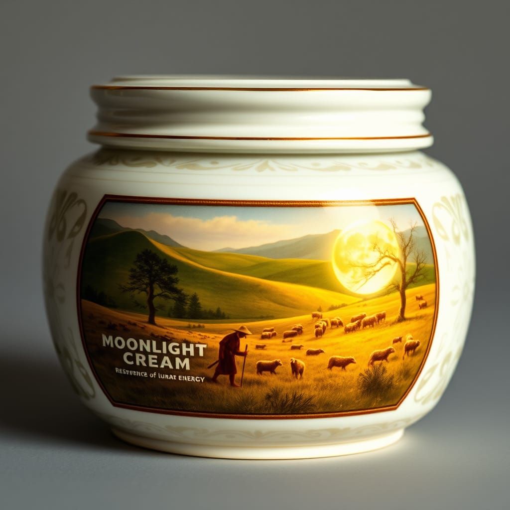 imagine a jar of "Moonlight Cream,"
