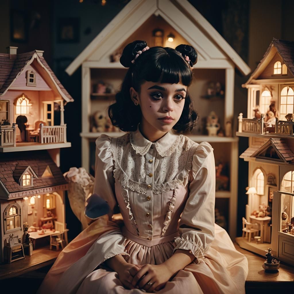 Melanie Martinez in Surreal Dollhouse: Cinematic Portrait