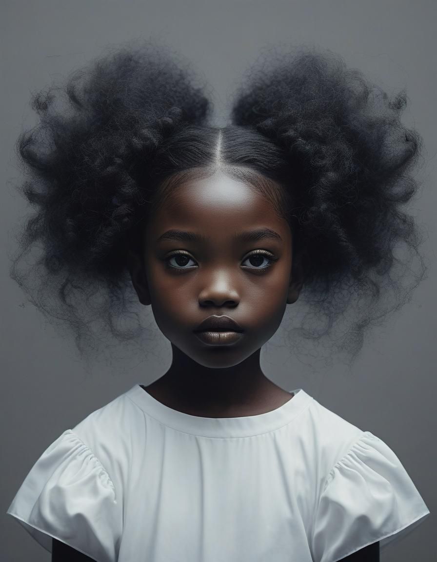 Ethereal Portrait of a Beautiful Young Girl