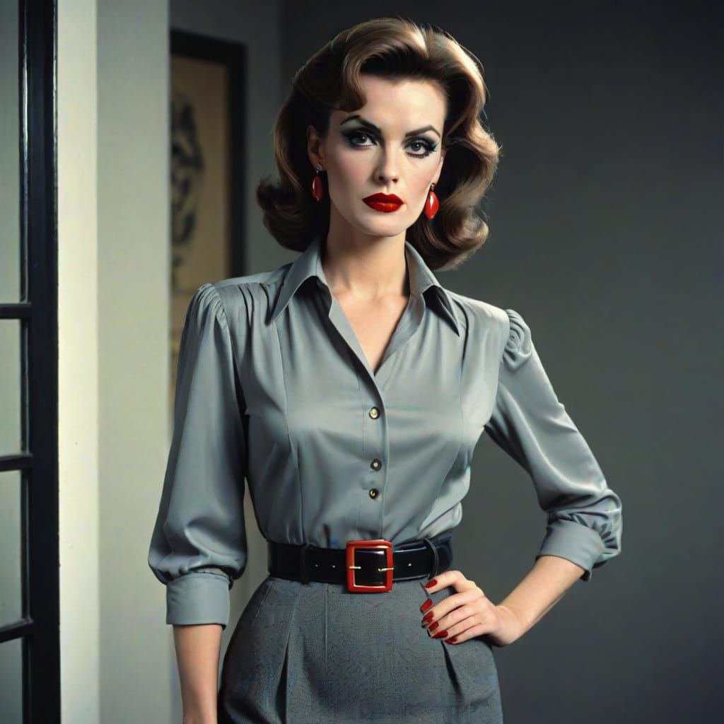 1980s New Wave Portrait of a Cross-dresser