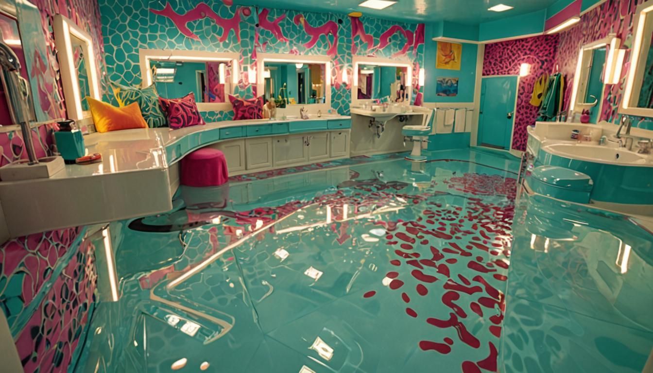 Surreal Waterpark Bathroom Inspired by Salvador Dali