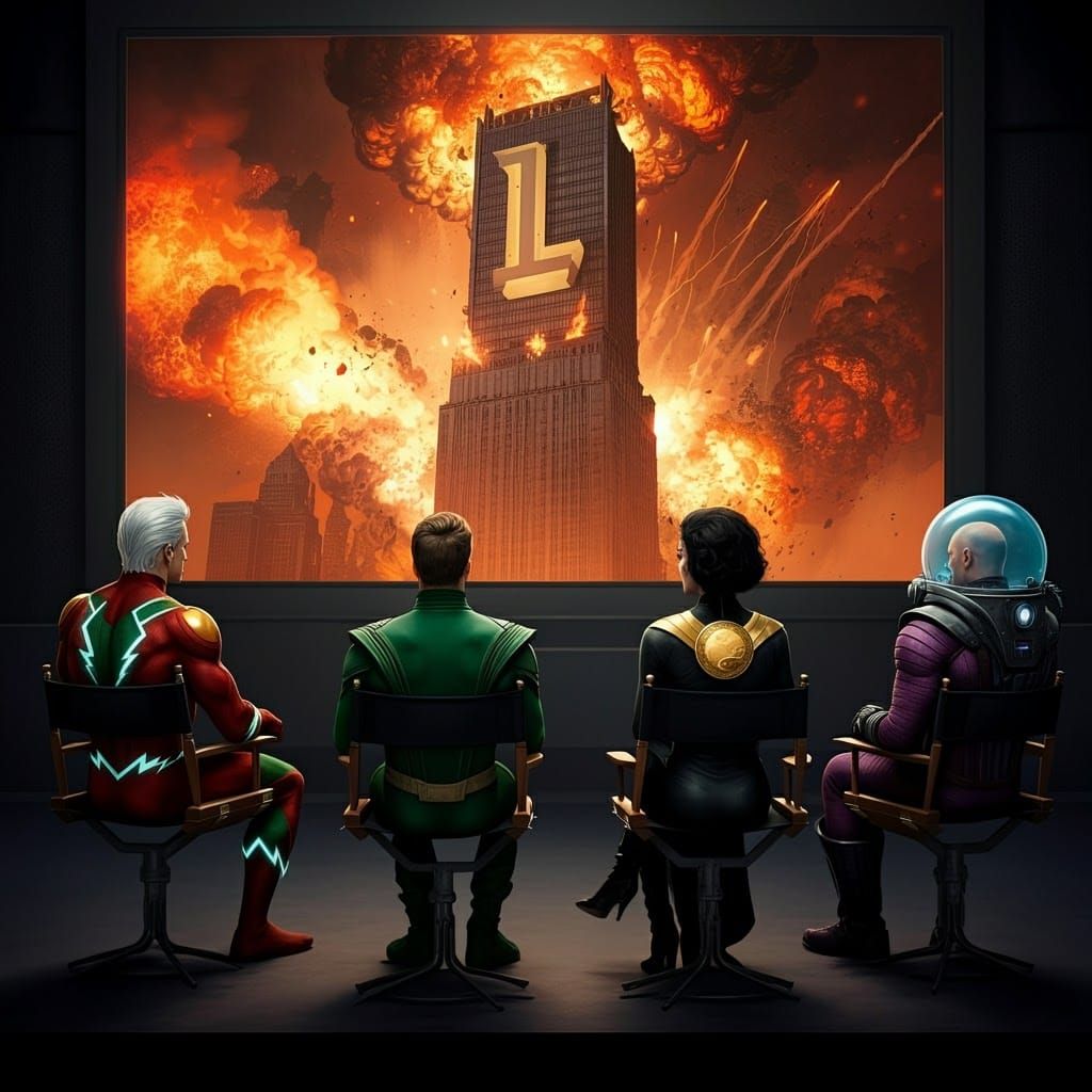 Supervillains Watch Legion HQ Explode on Screen