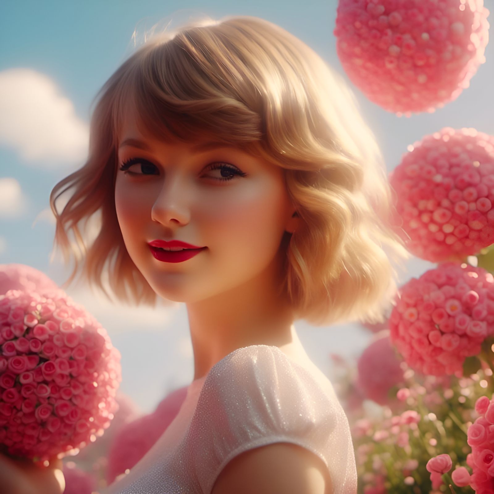 Sunny Day Portrait of an Adorable Woman