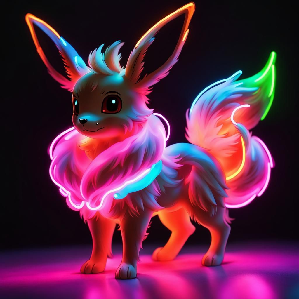 Fluorescent neon Eevee