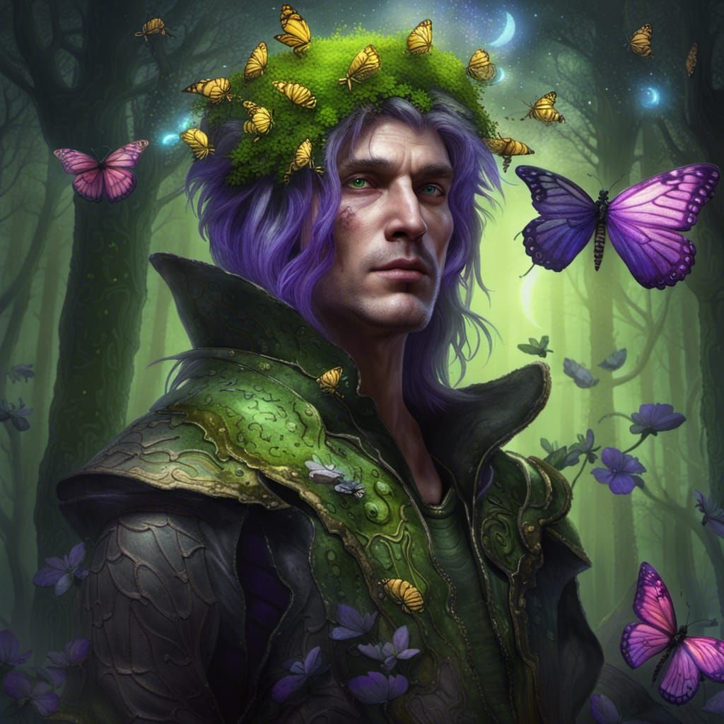 Fae King Brings Spring: Dark Fantasy Art