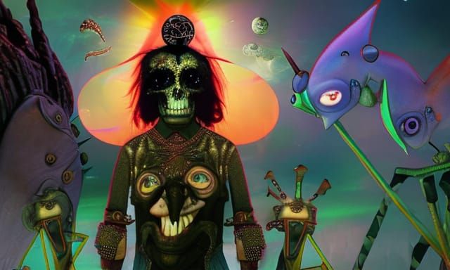 Friendly Monster in Fairycore Futurism