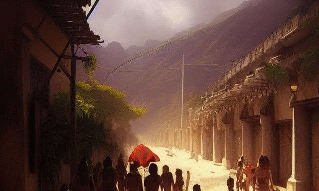 Mexico Landscape in Rutkowski Style