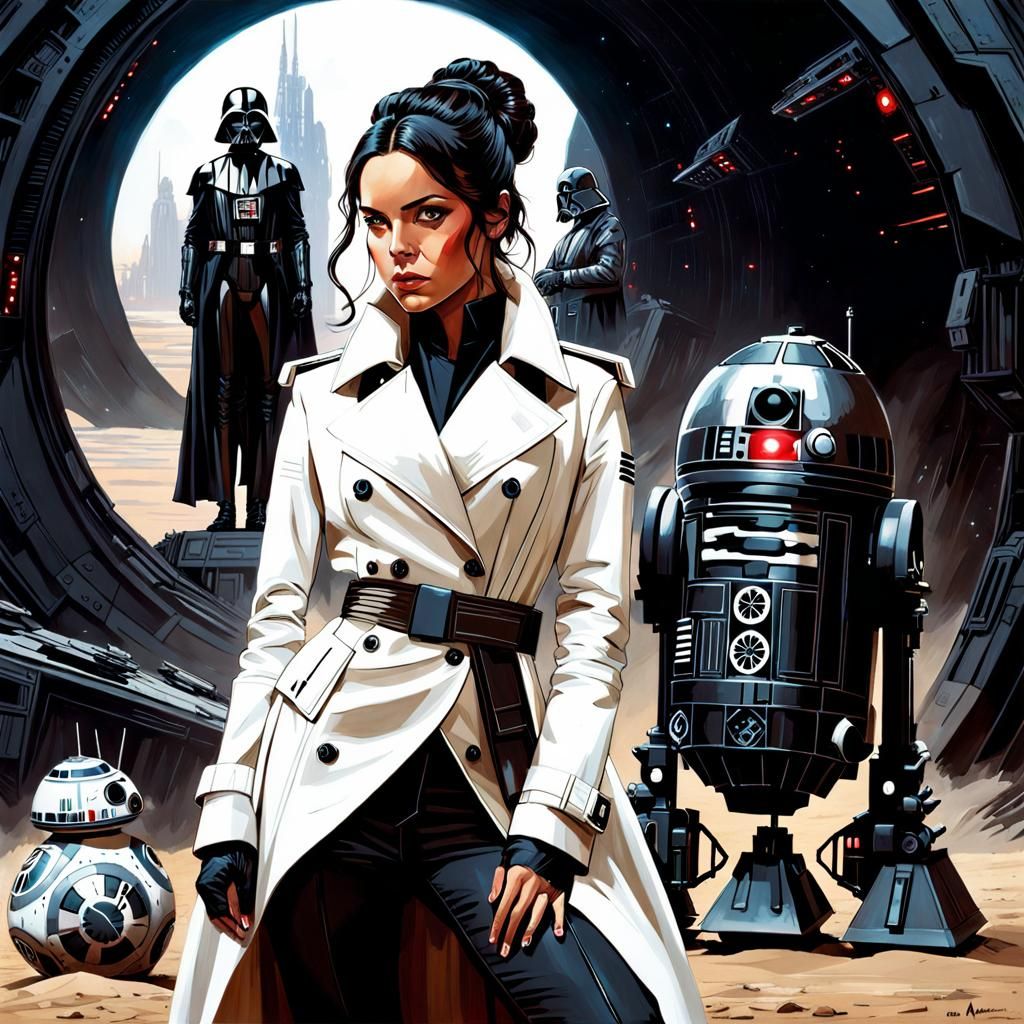 Star Wars Detective with Droid: Galactic Empire Art
