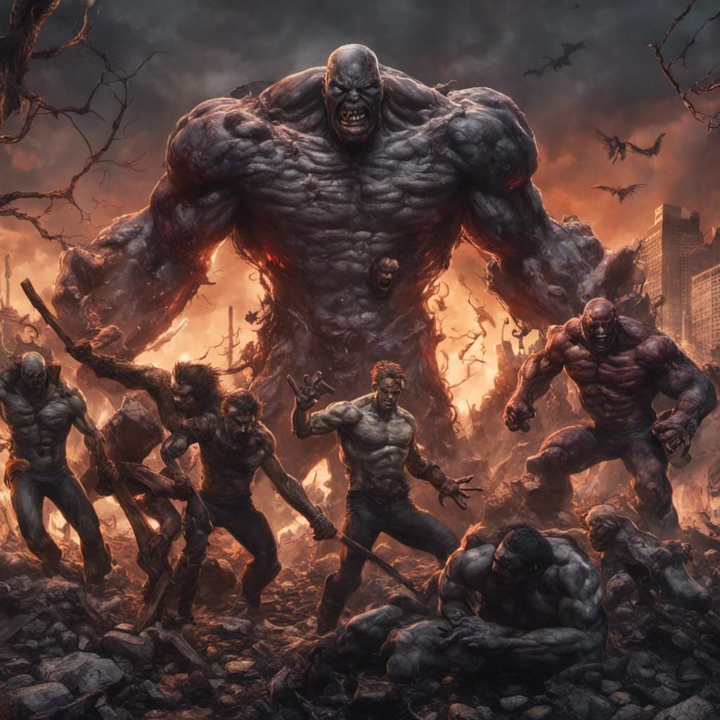 Marvel's Avengers Dead in Apocalyptic Digital Art