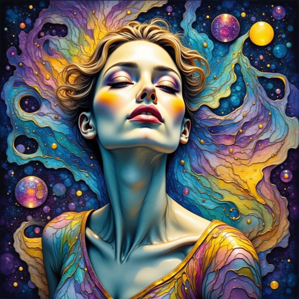 Divine Feminine in Stained Glass and Light