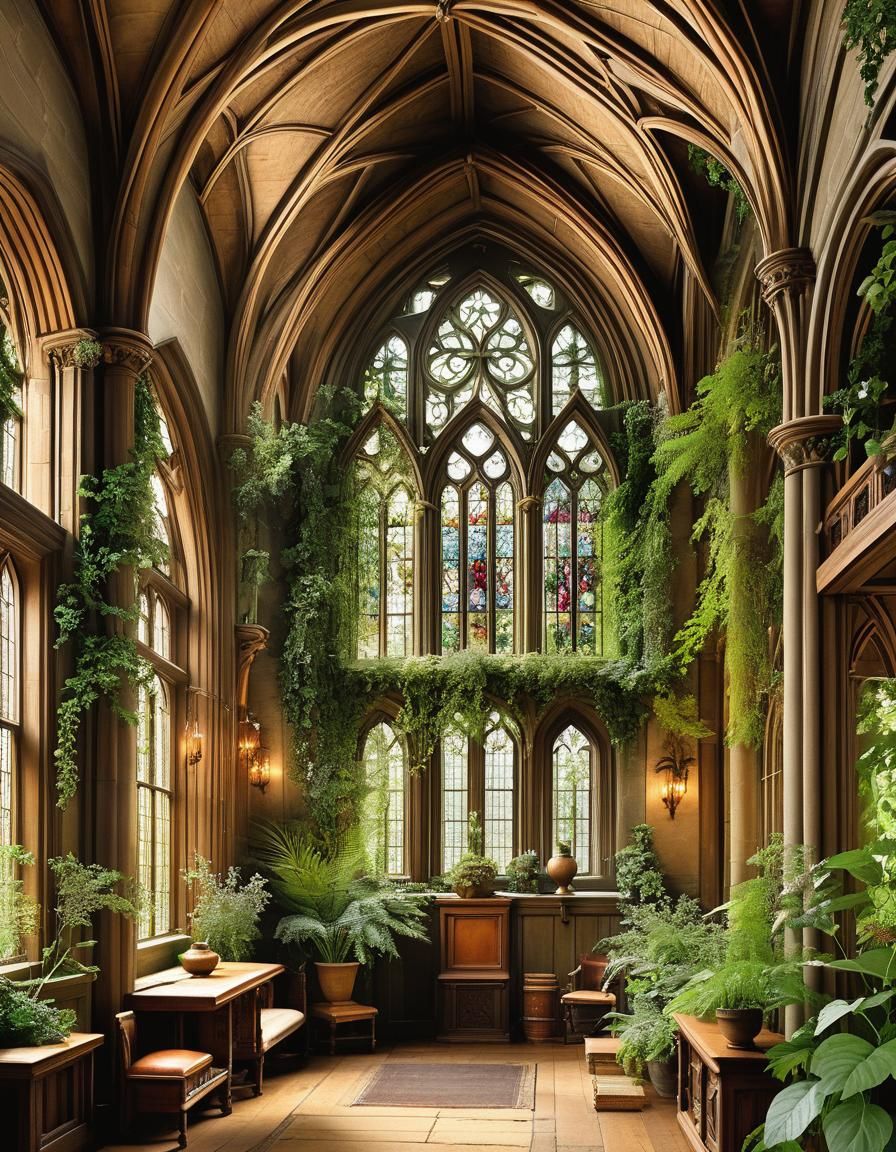 Botanical Art in Victorian Style