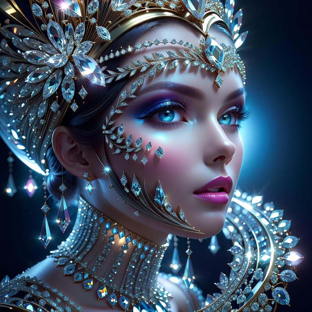 Diamonds and Lightwaves in Surreal Style