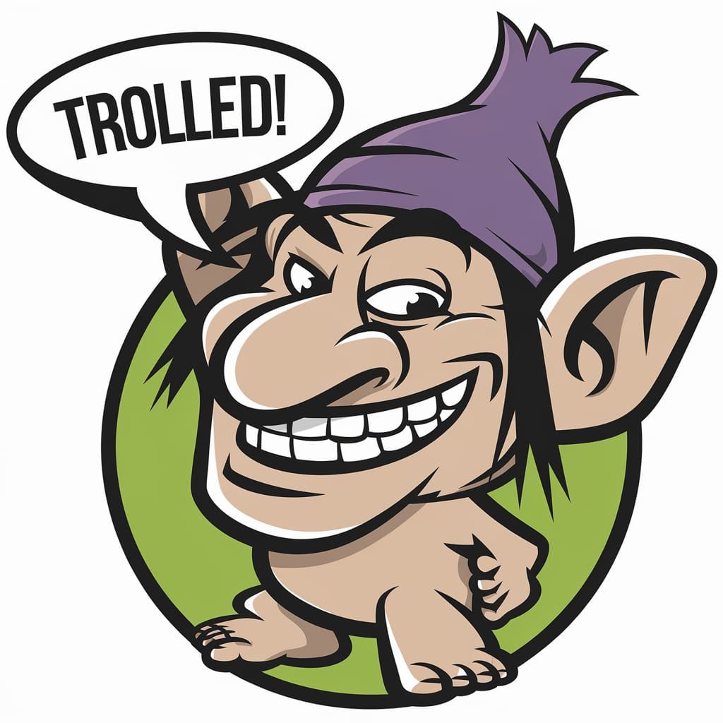 Mischief Trolls in Cartoon Style