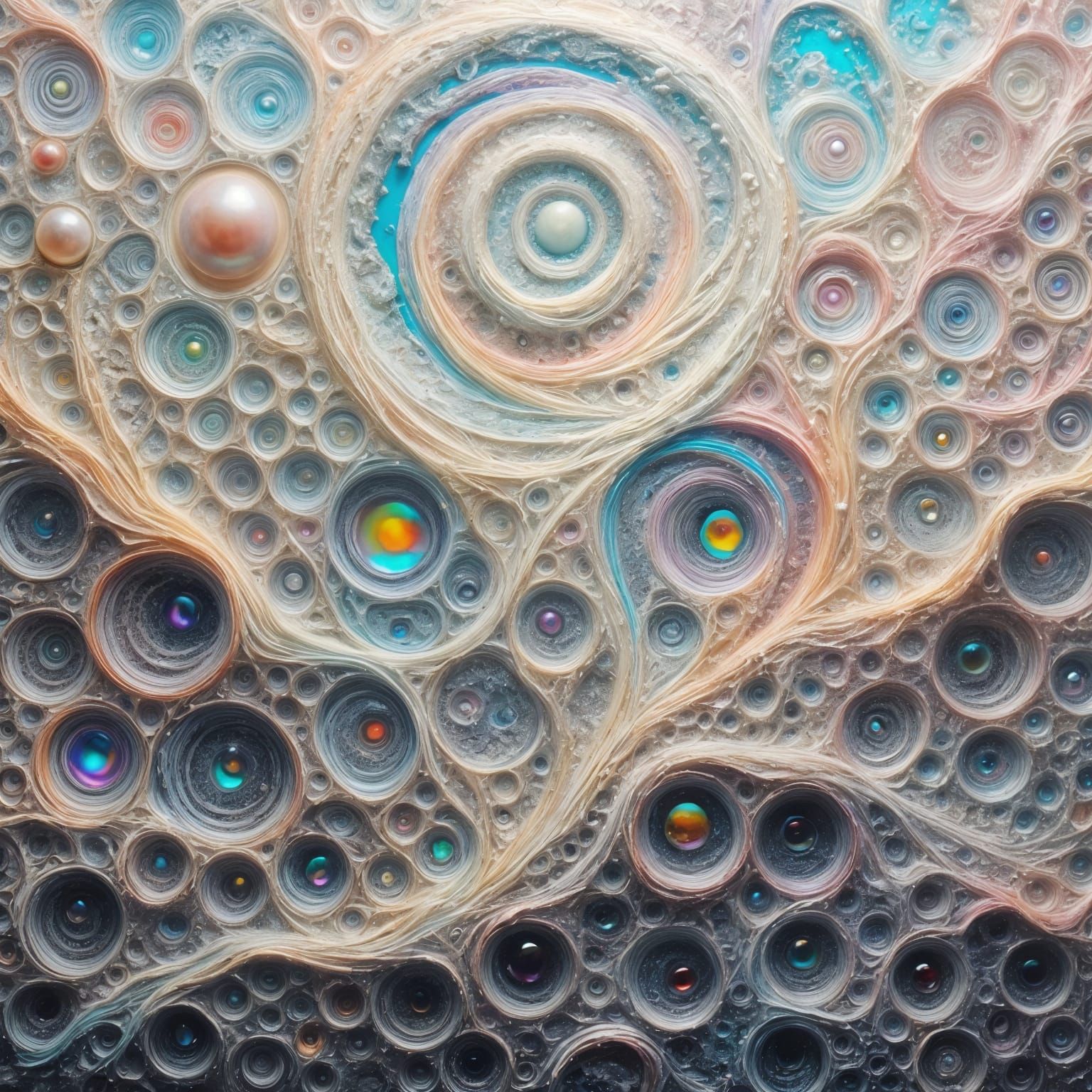 Vibrant Dreamscapes in Whimsical Abstraction