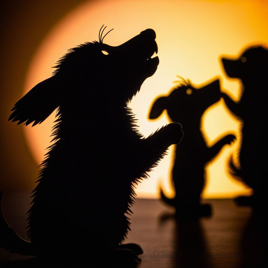 Ethereal Animal Silhouettes in Soft Focus