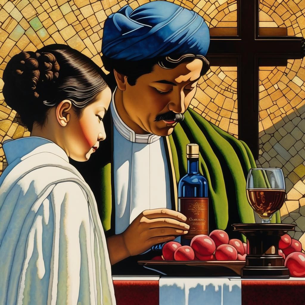 Church Communion in Luminist Style