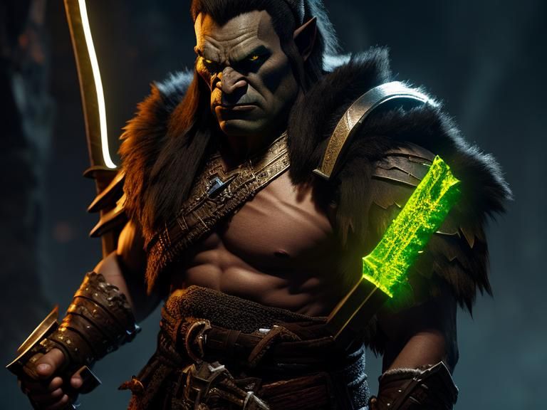 My half-orc barbarian would..I rolled a 1