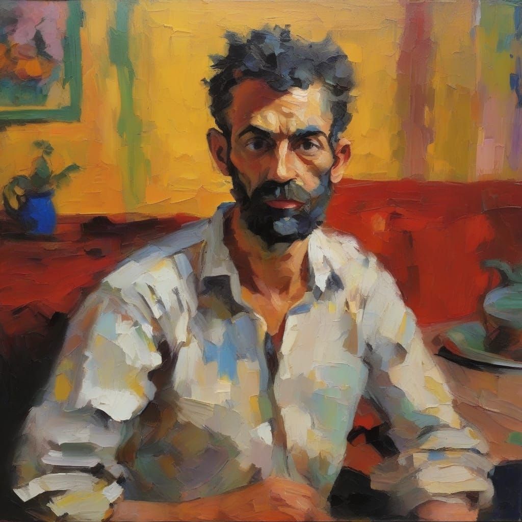 Decadent Satyr in Fauvist Masterpiece