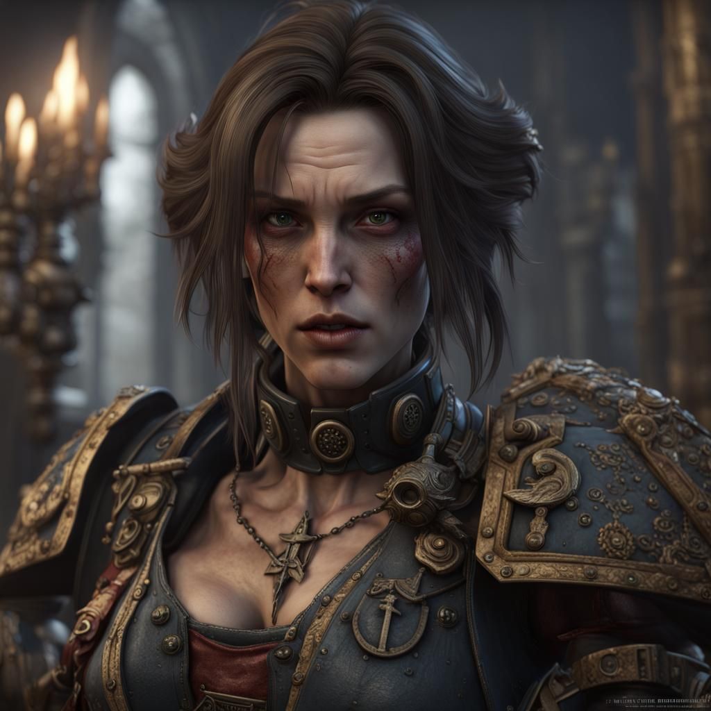 Warhammer 40K Female Rogue Trader Masterpiece