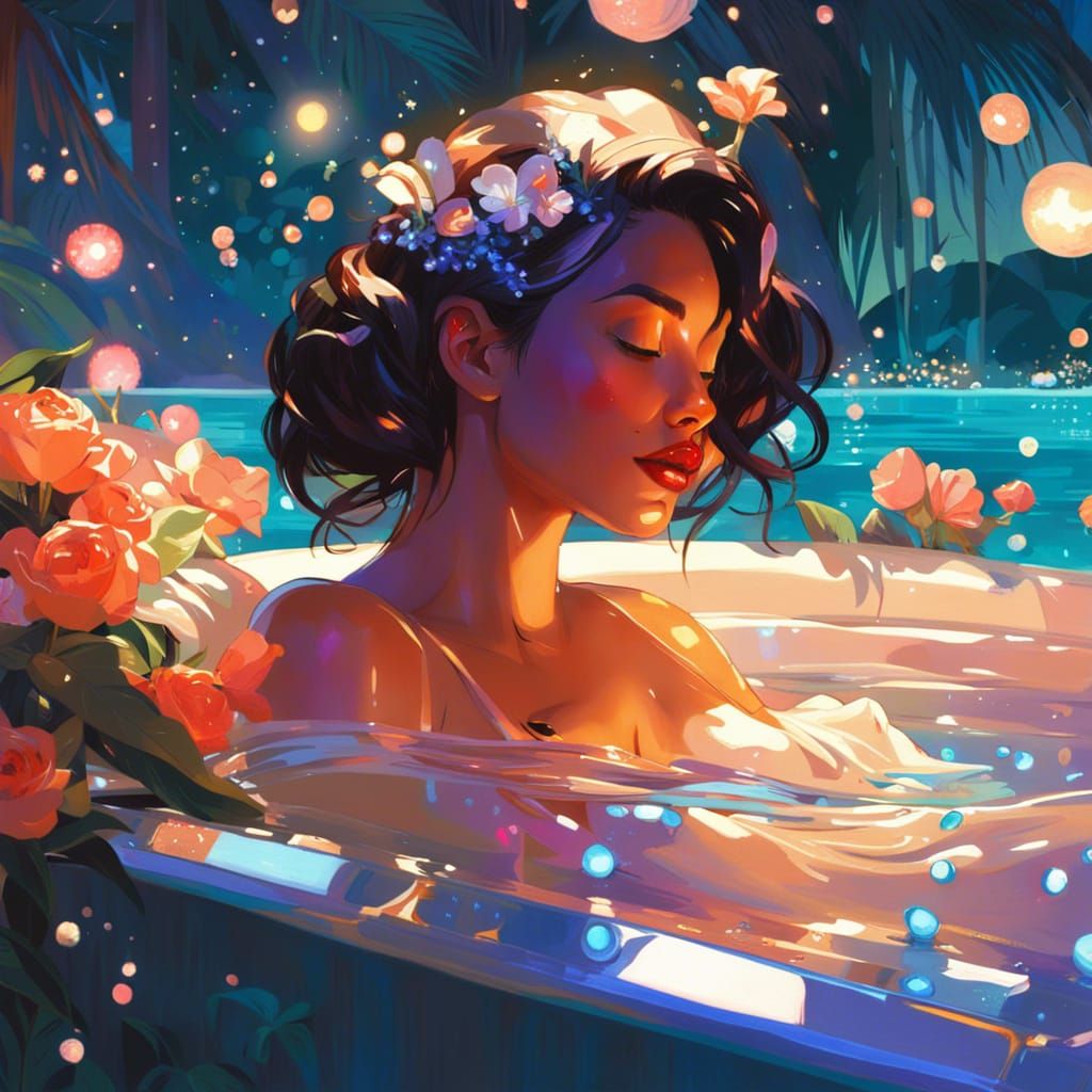 Enchanted Beachside Hot Tub in Disney Style