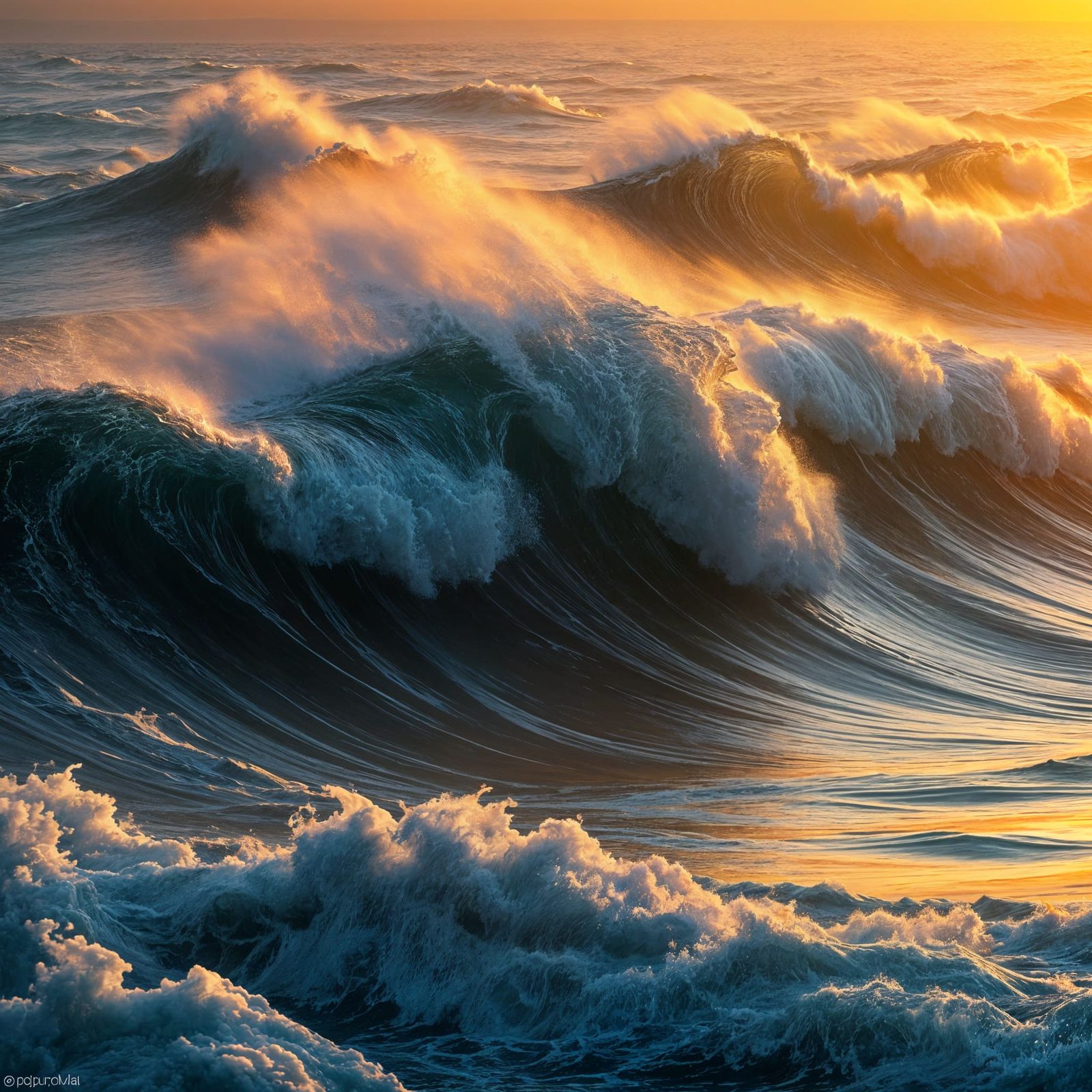 Epic Digital Ocean Landscape in Cinematic Style