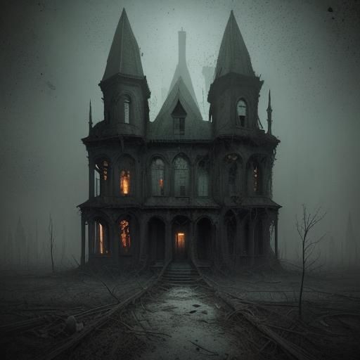 Macabre Realistic Dark Art of Abandoned Horrors
