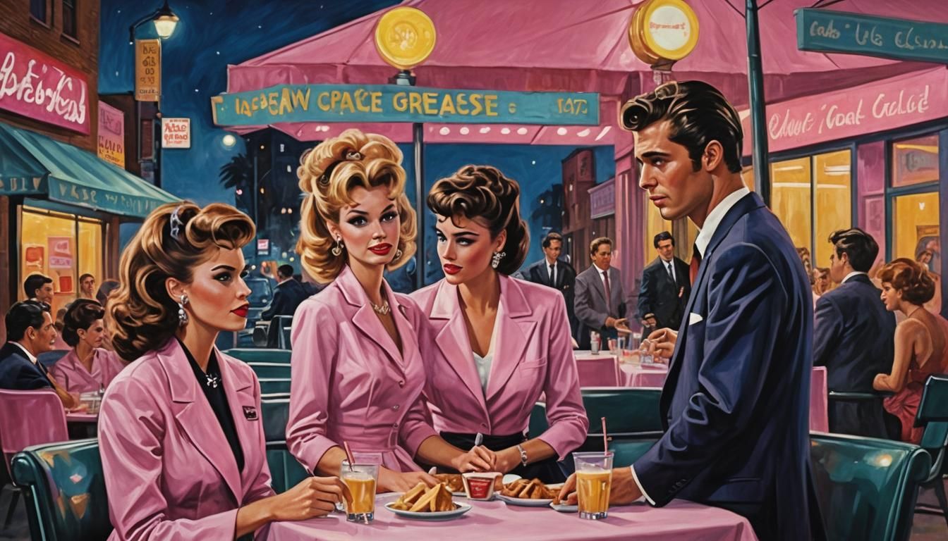 ''The Pink Ladies Drinks with Kenickie, Frenchy & Marty, Riz...