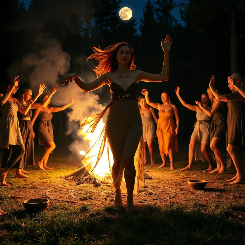 Mystical Slavic Midsummer Night Ritual