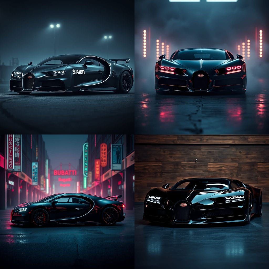 Hyperrealistic Supercar Inspired by Bugatti Chiron Design