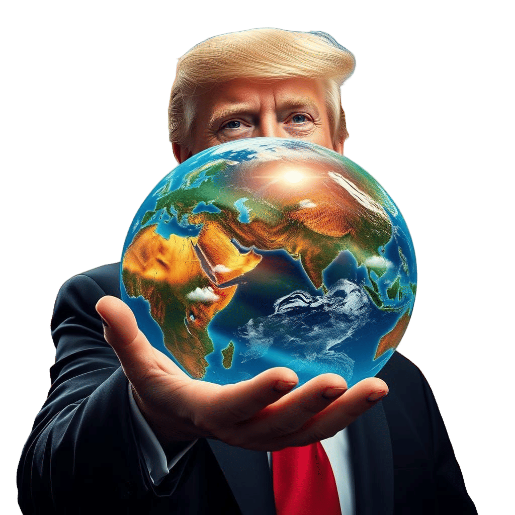 Trump's Fantastical Realm: A Vivid 8K Matte Painting