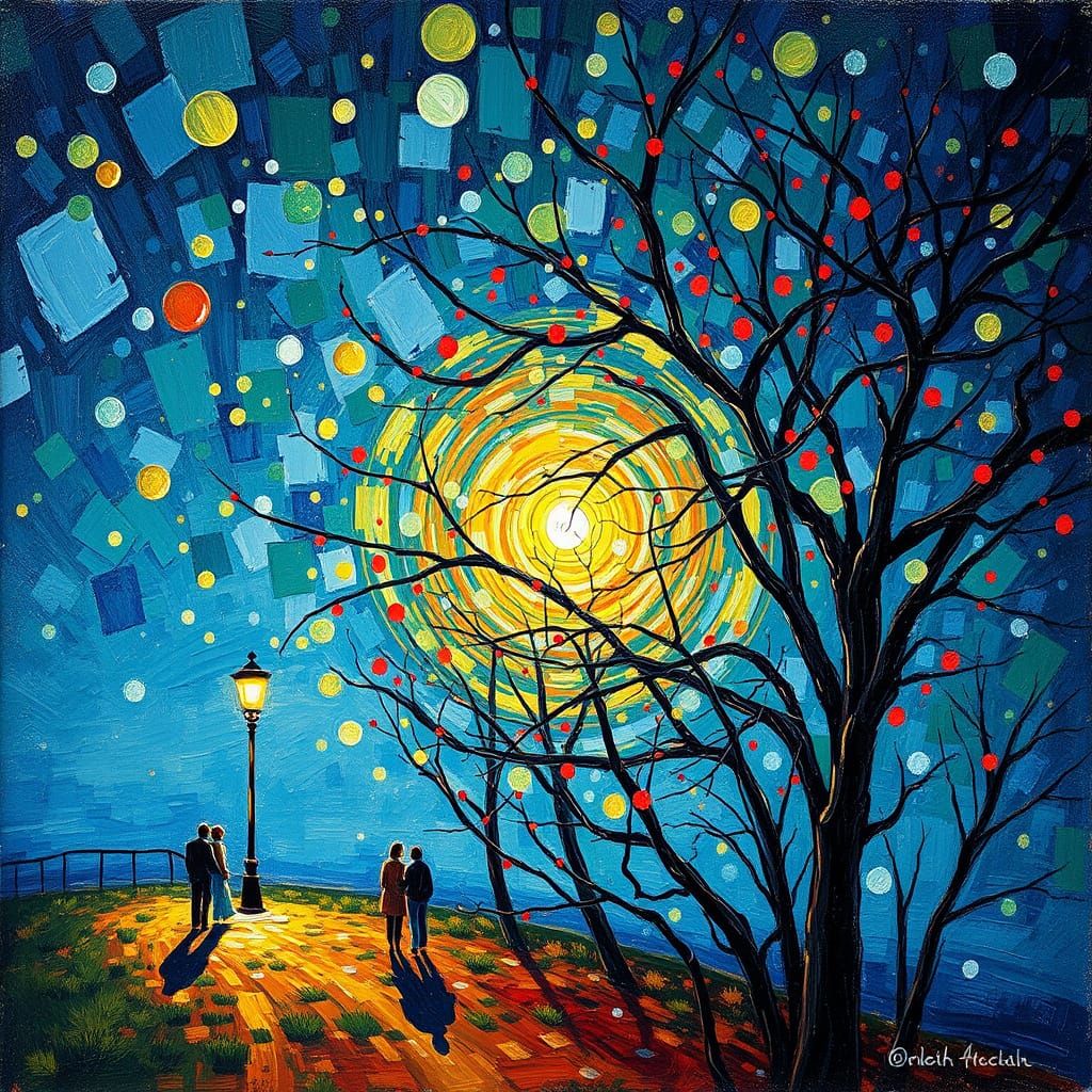 Surrealist Masterpiece in Hyperdetailed Leonid Afremov Style