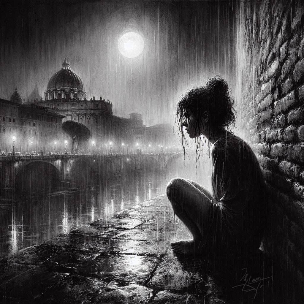 Classic Charcoal Drawing