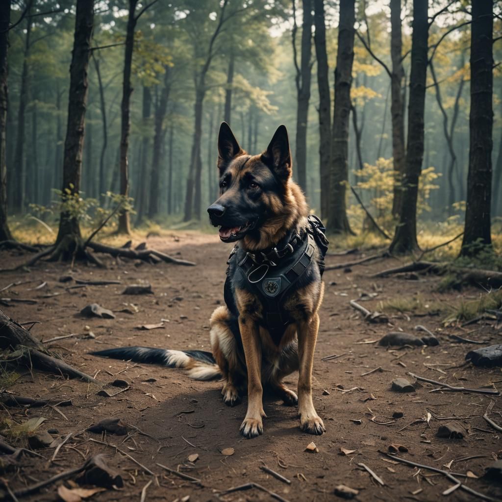 Cinematic K9 Film Still in 35mm