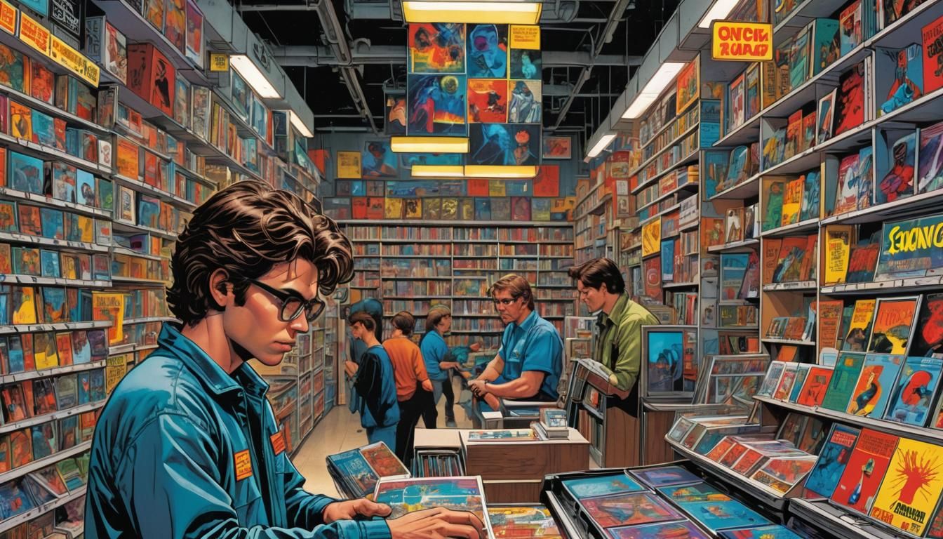 Retro-Futuristic Science Magazine in Comic Book Style