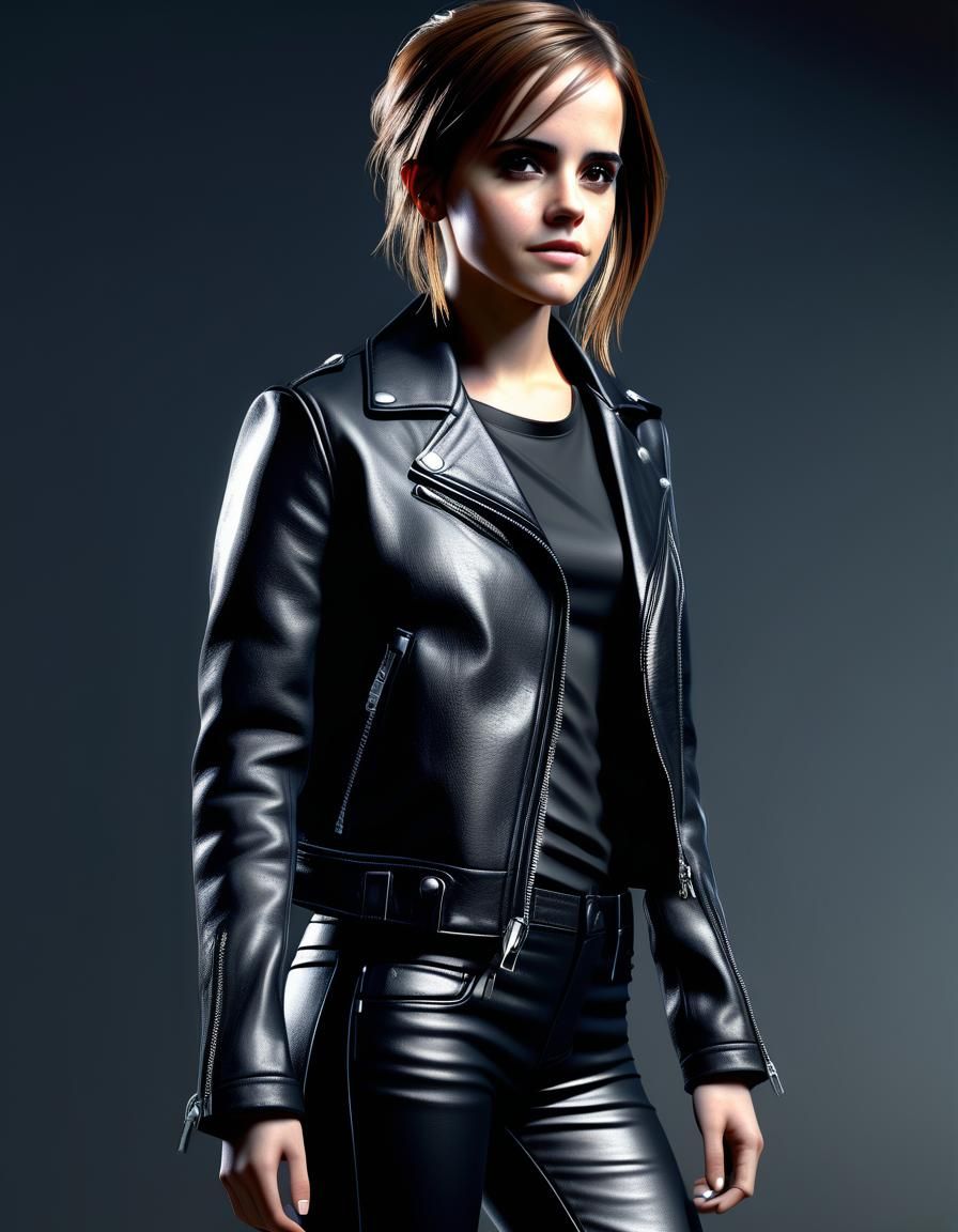 Emo Girl Portrait in Hyperrealistic Style