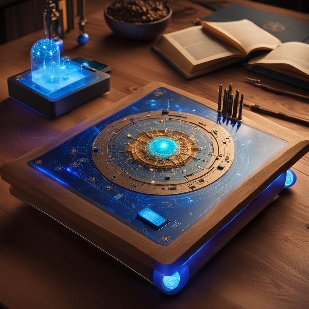 Futuristic Orgone Device Emitting Energy, Fantasy Concept Ar...