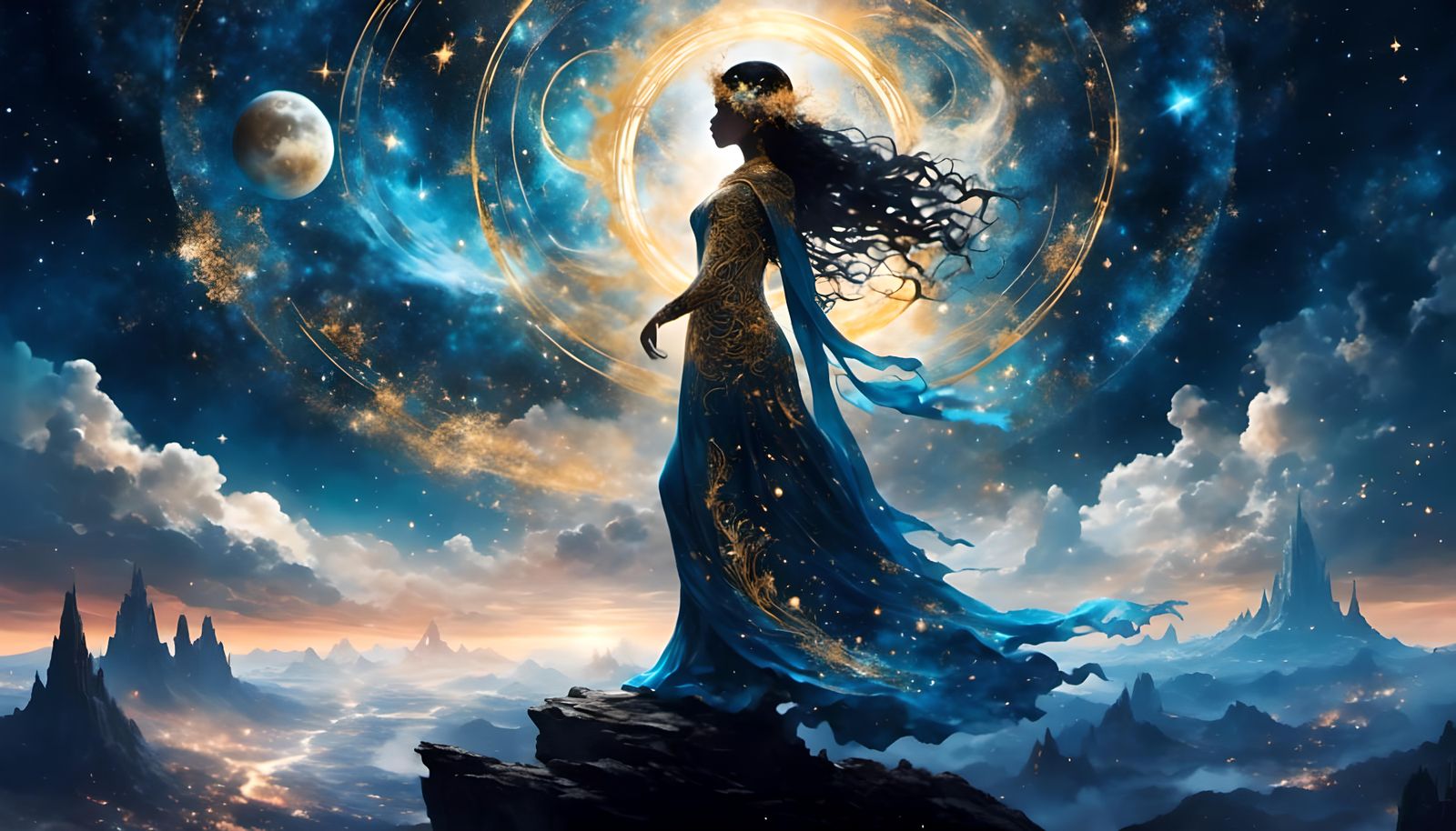 Nuwa: Mother Goddess of Creation in Dreamlike Art