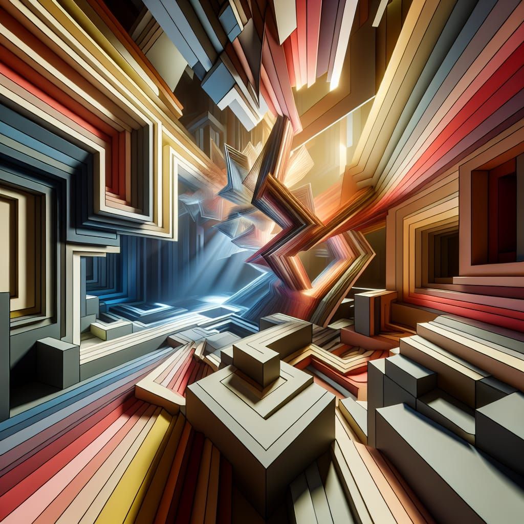 Hyperrealistic Geometric Forms Beyond Boundaries