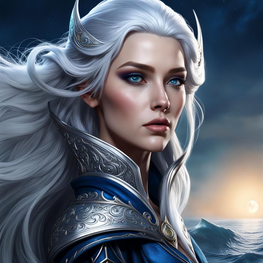 High Elf Wizard in Detailed Fantasy Art