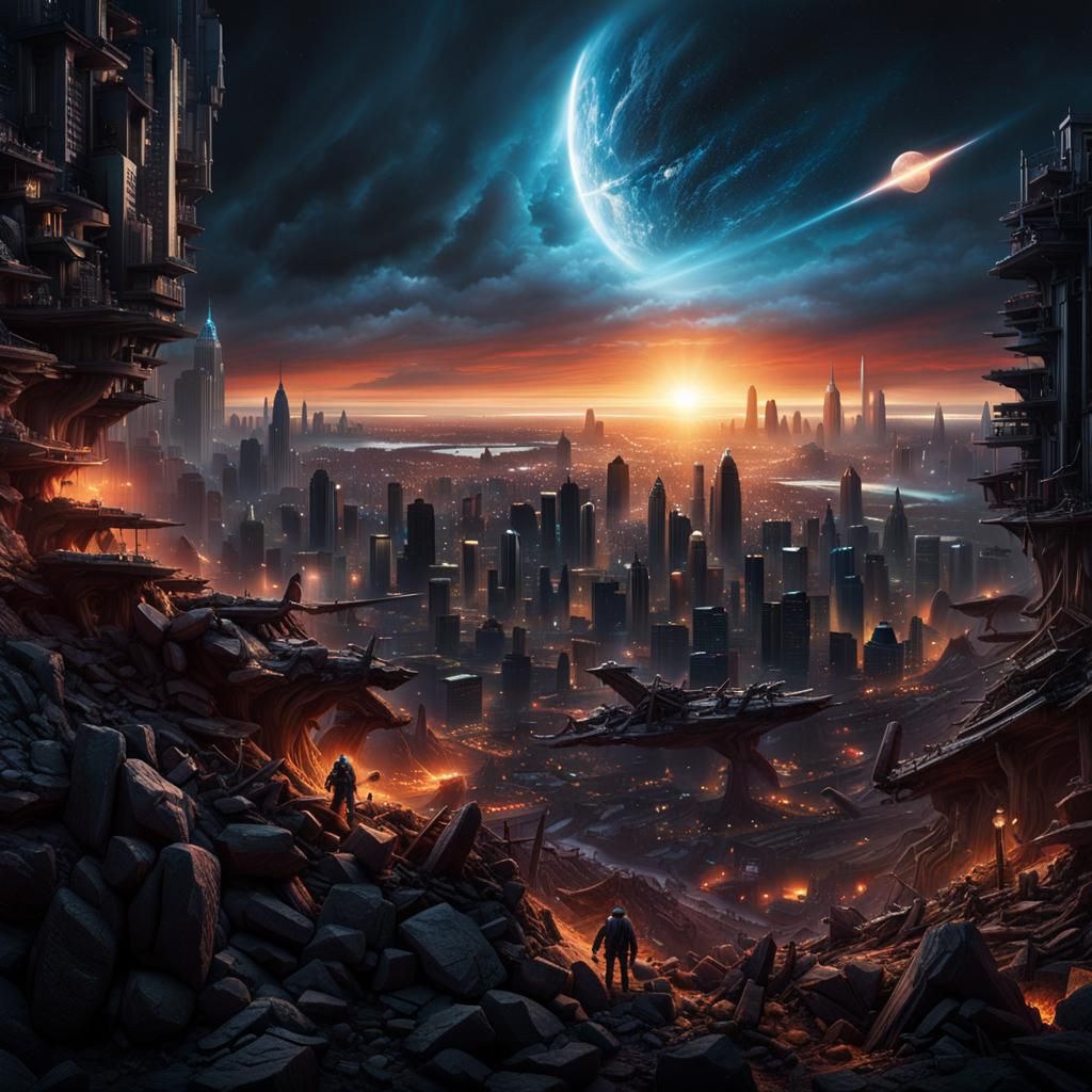 Dark Post-Apocalyptic World Ruined by Elder God