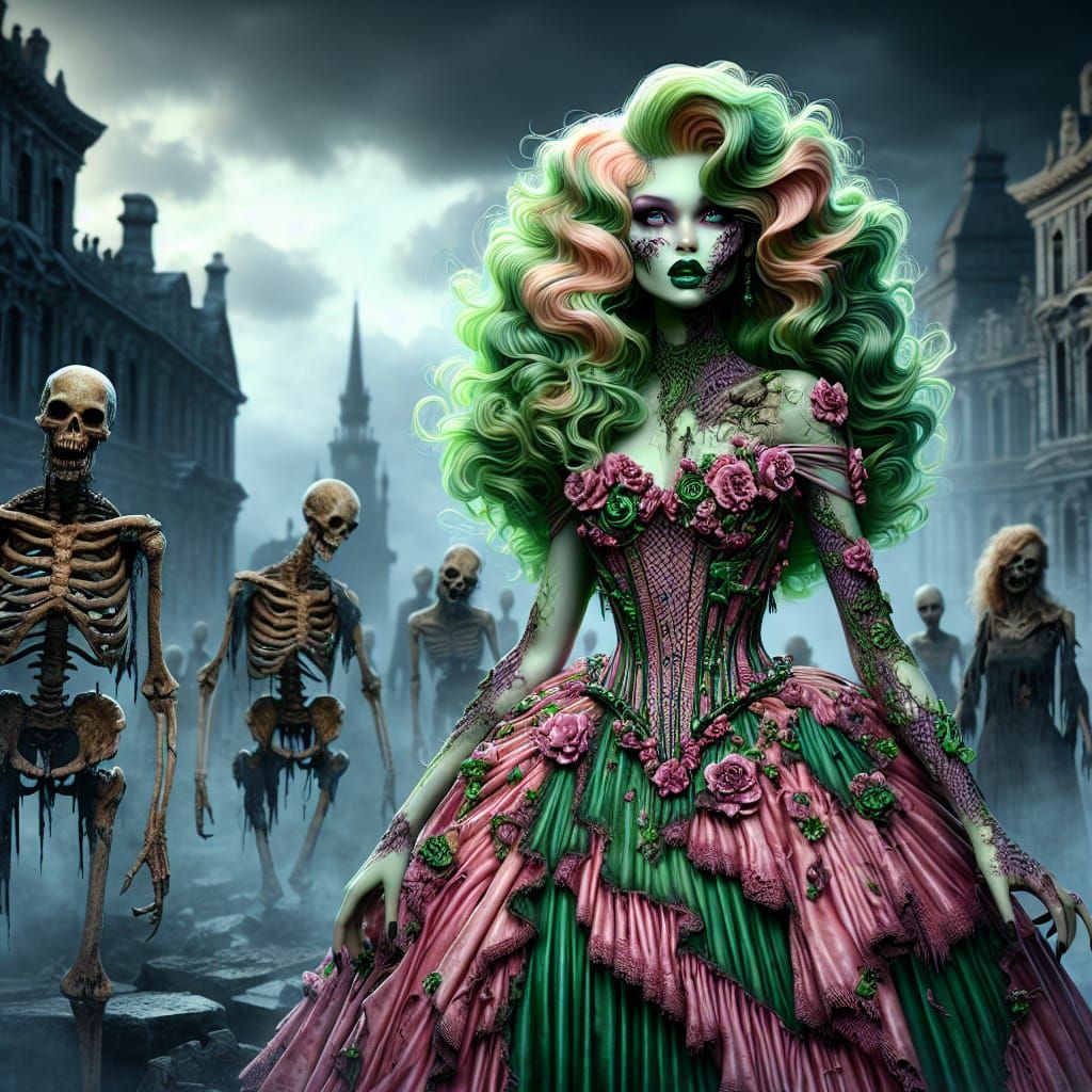 Dall-E3 Zombified Girl