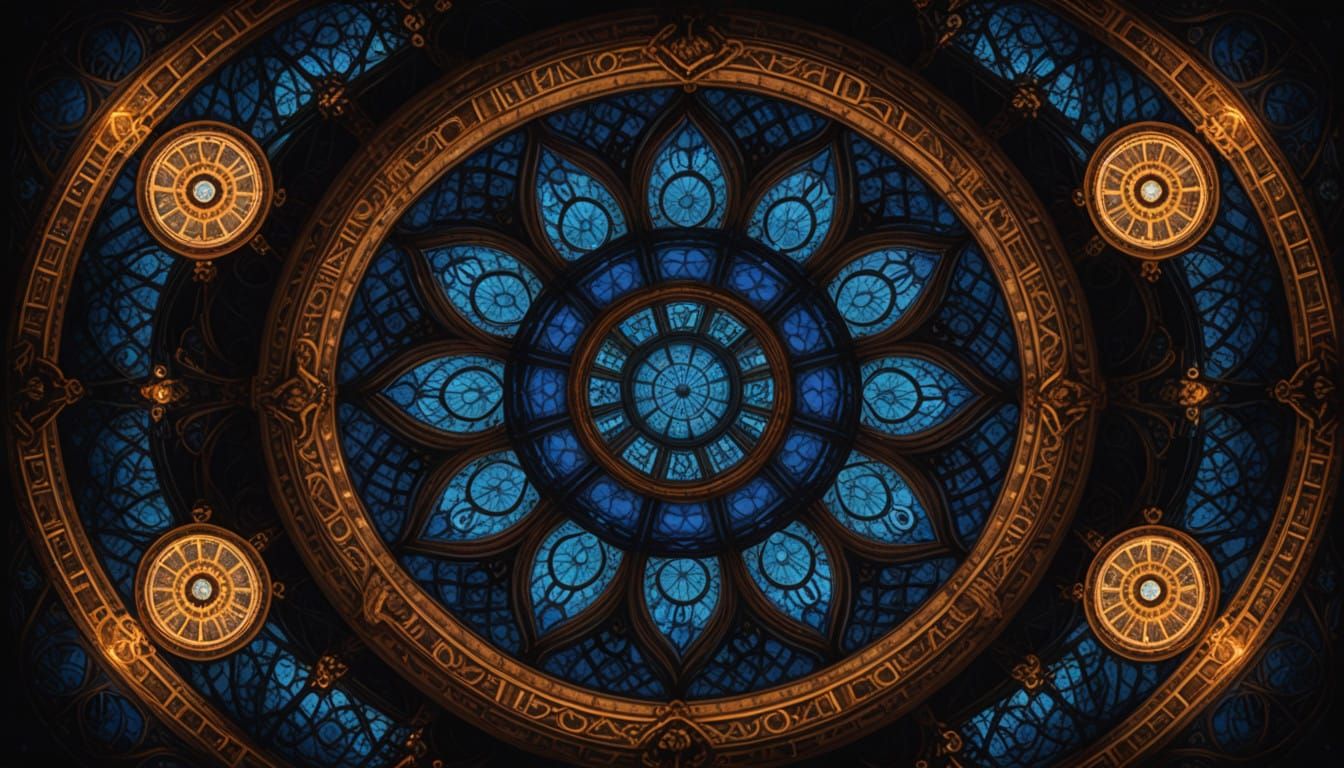 Surreal Nocturnal Kaleidoscope Dreamscape