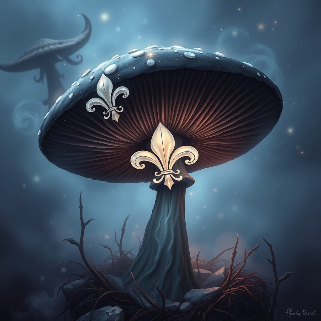 Ethereal Fantasy Mushroom in Mystical Realism
