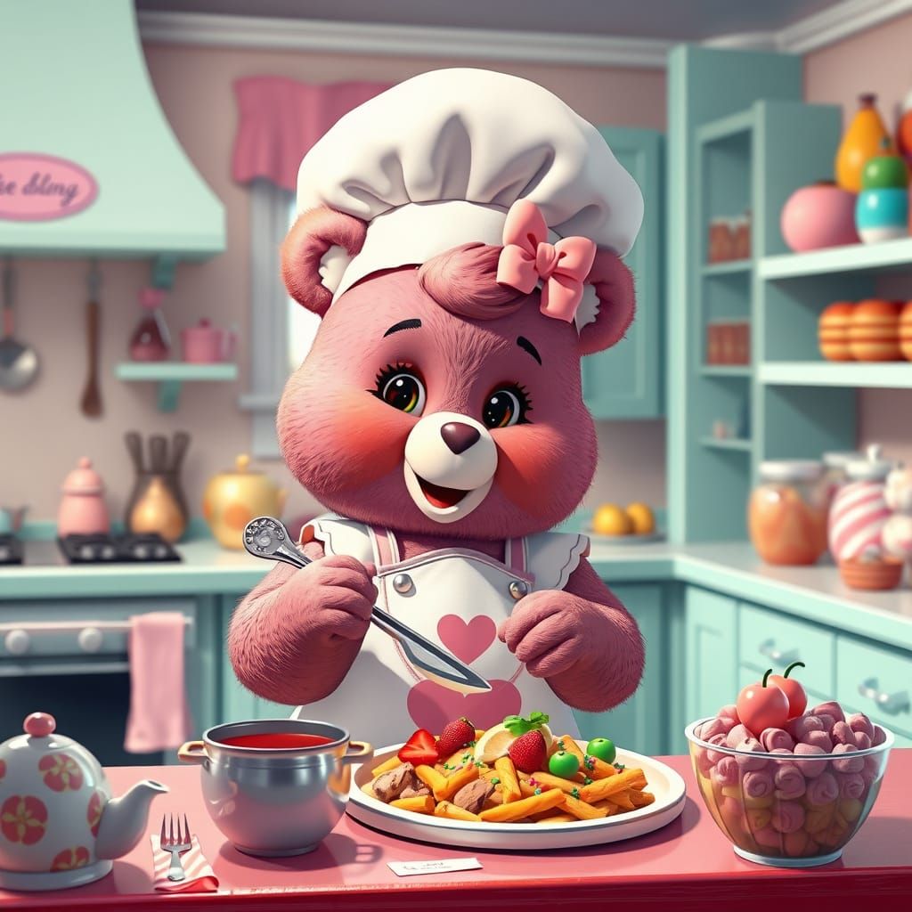 Care Bear Princess Chef in Candy Kitchen